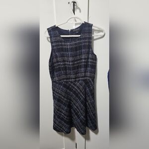Banana Republic Navy Checkered Mini Dress